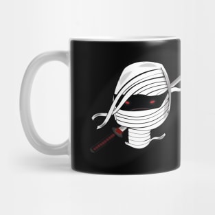 Ninja head with sword Mug